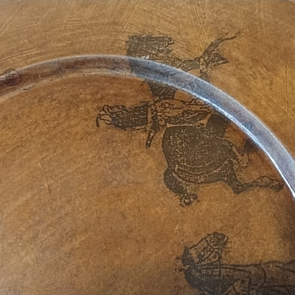 Vintage Pier 1 Decorative Plate with Asian Art - Picture 4 of 14